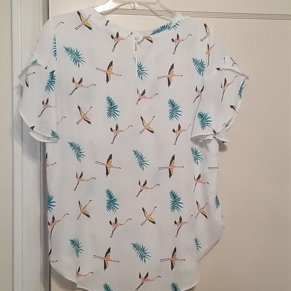 LOFT Ruffle Sleeve Top - Picture 5 of 5